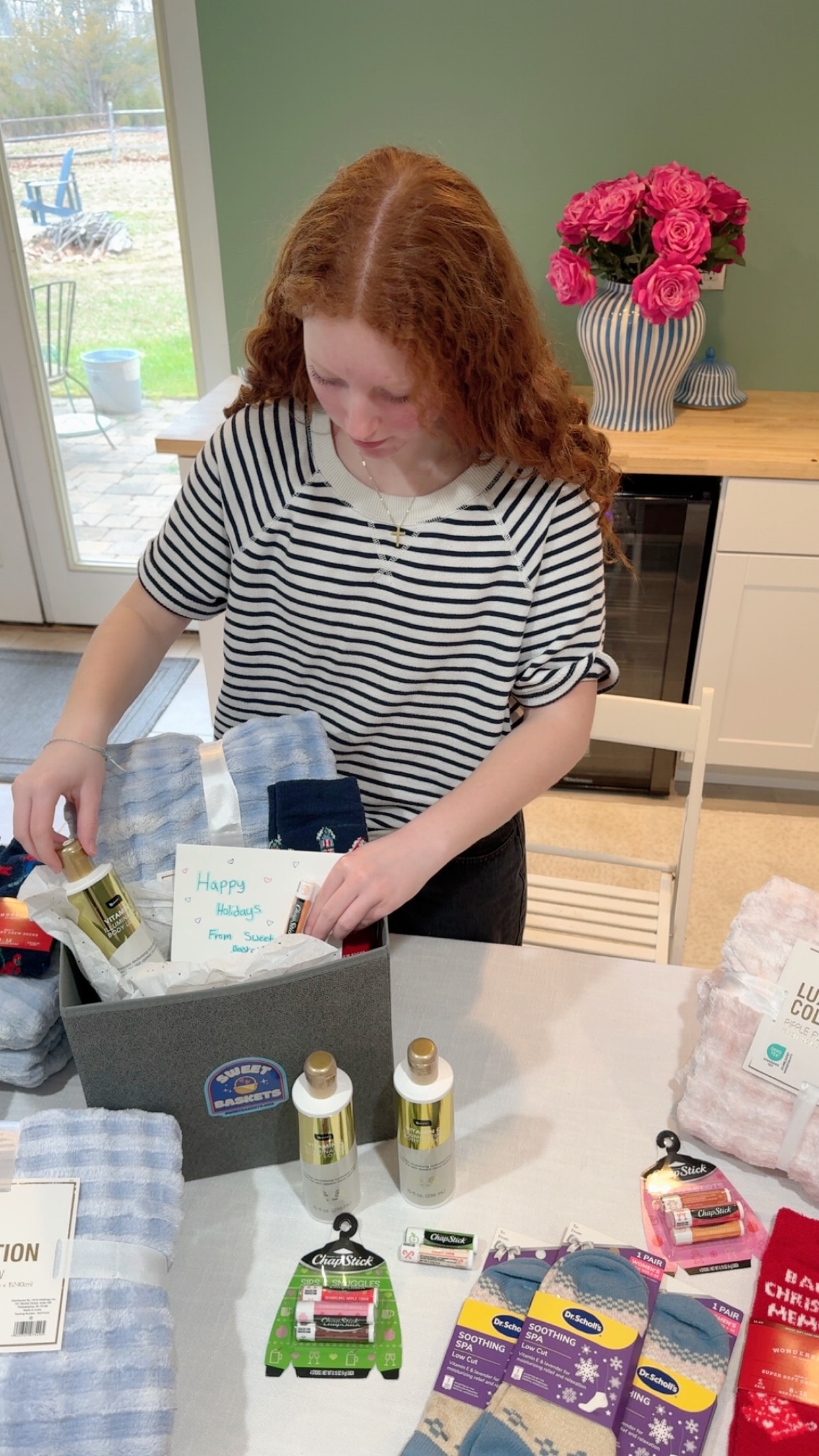 Basket assembly in action