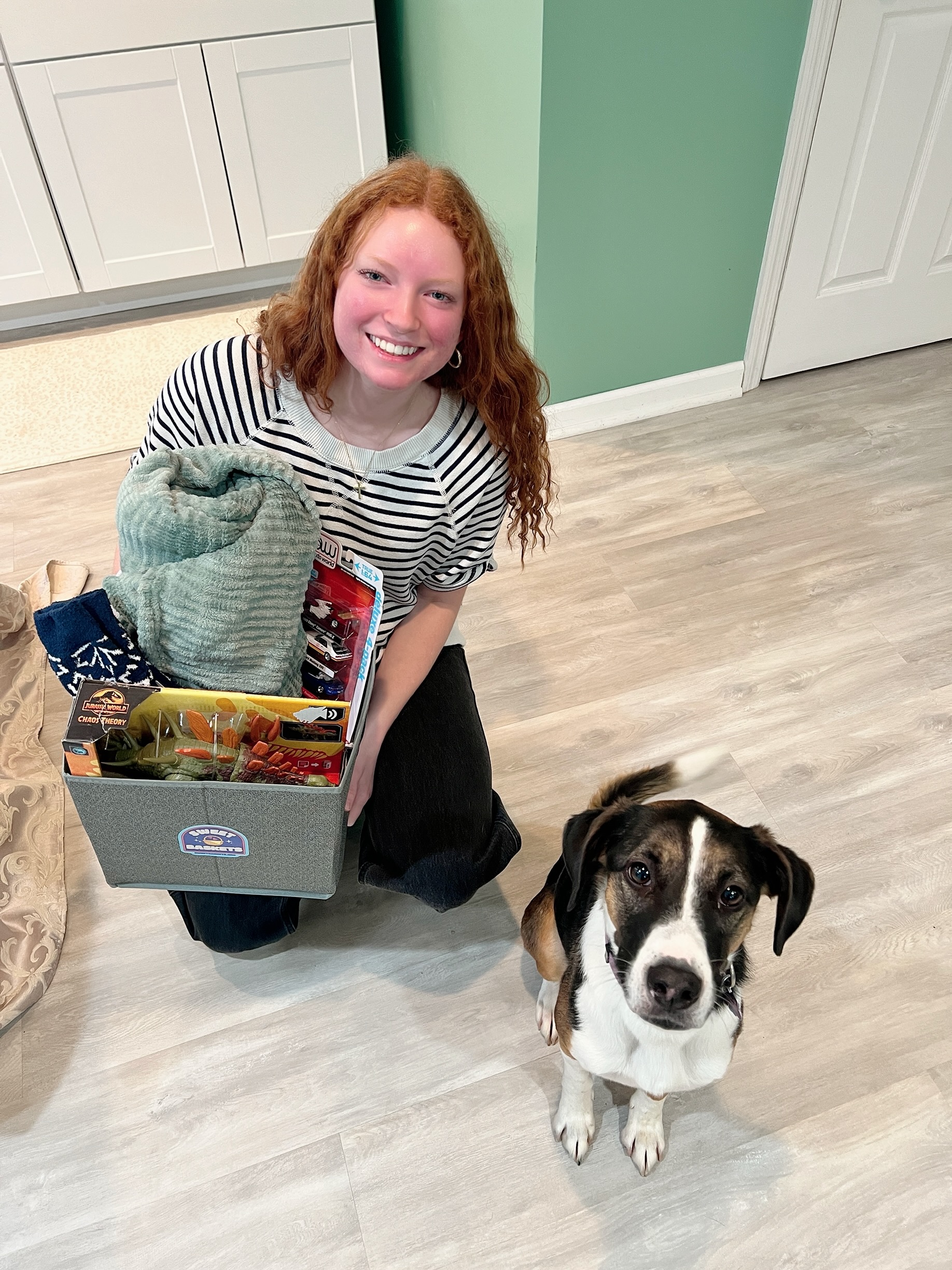 Team working on care packages