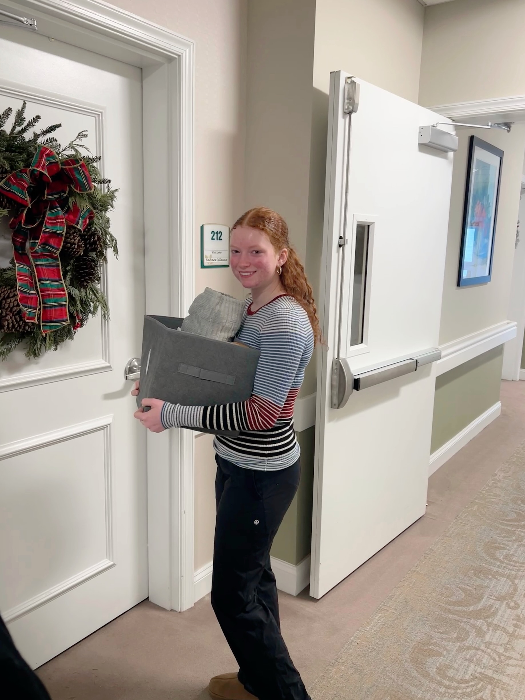 Volunteers preparing care packages