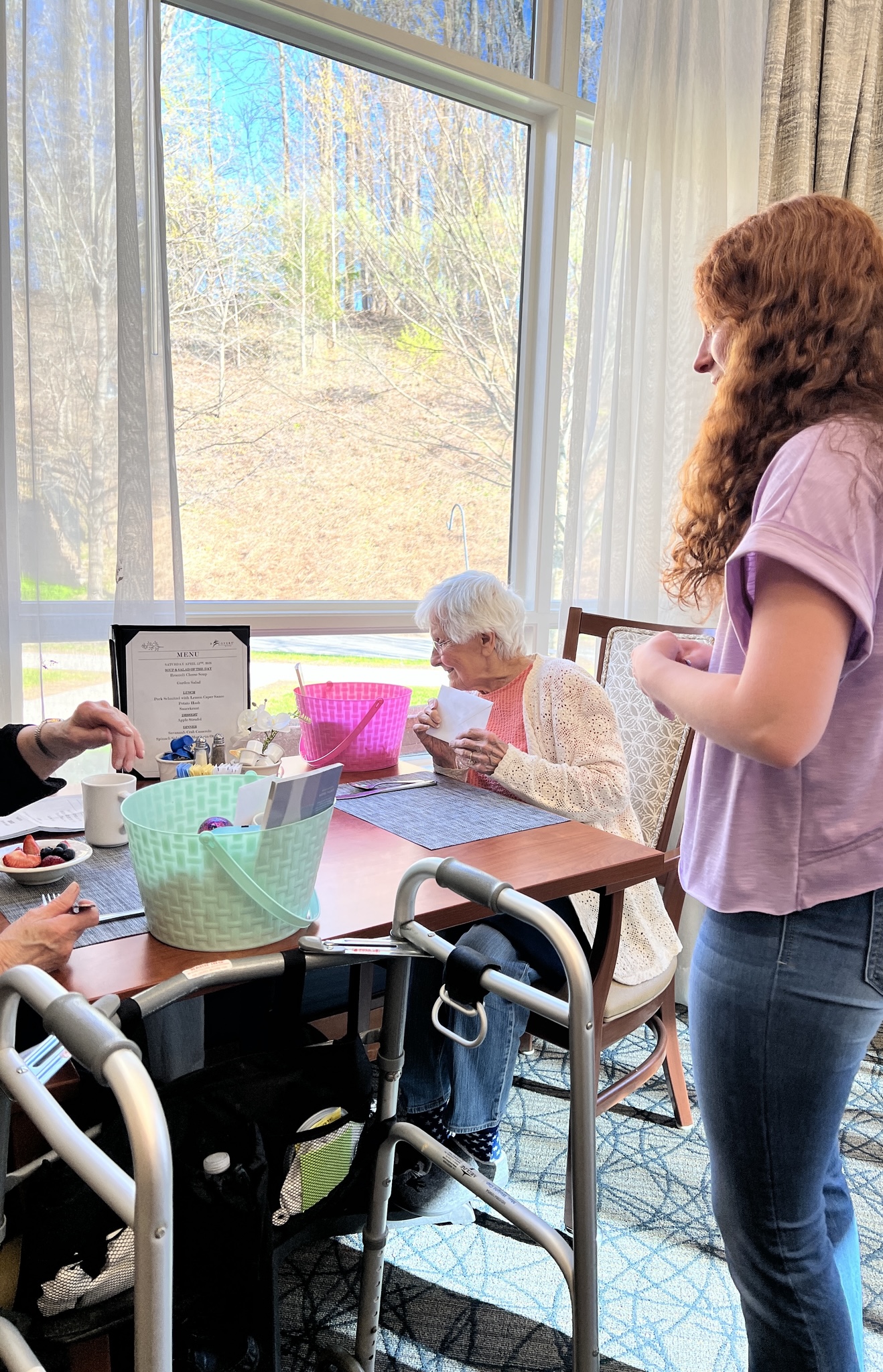 Sweet Baskets volunteers in the community